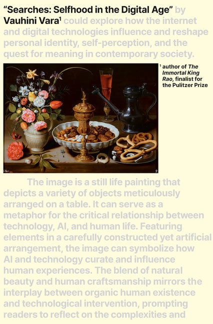 Searches: Selfhood in the Digital Age Pantheon Books