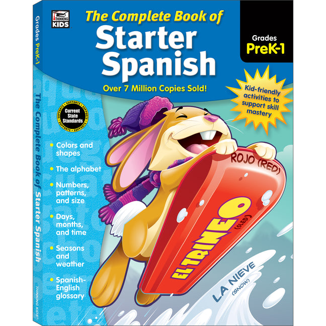 The Complete Book of Starter Spanish, Grades Preschool - 1 Thinking Kids
